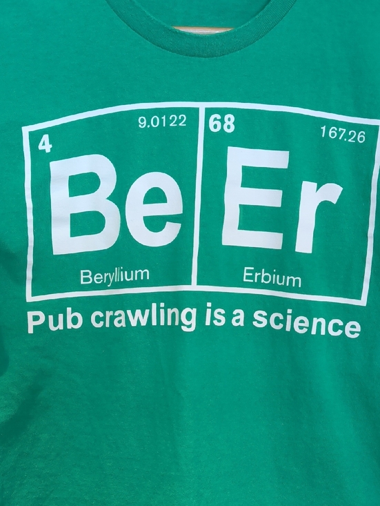 Gildan Other - Gildan Green Cotton Tee with Pub Beer Science Size L